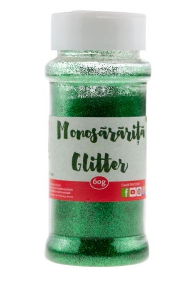 Pudra glitter monosararita 60g daco verde